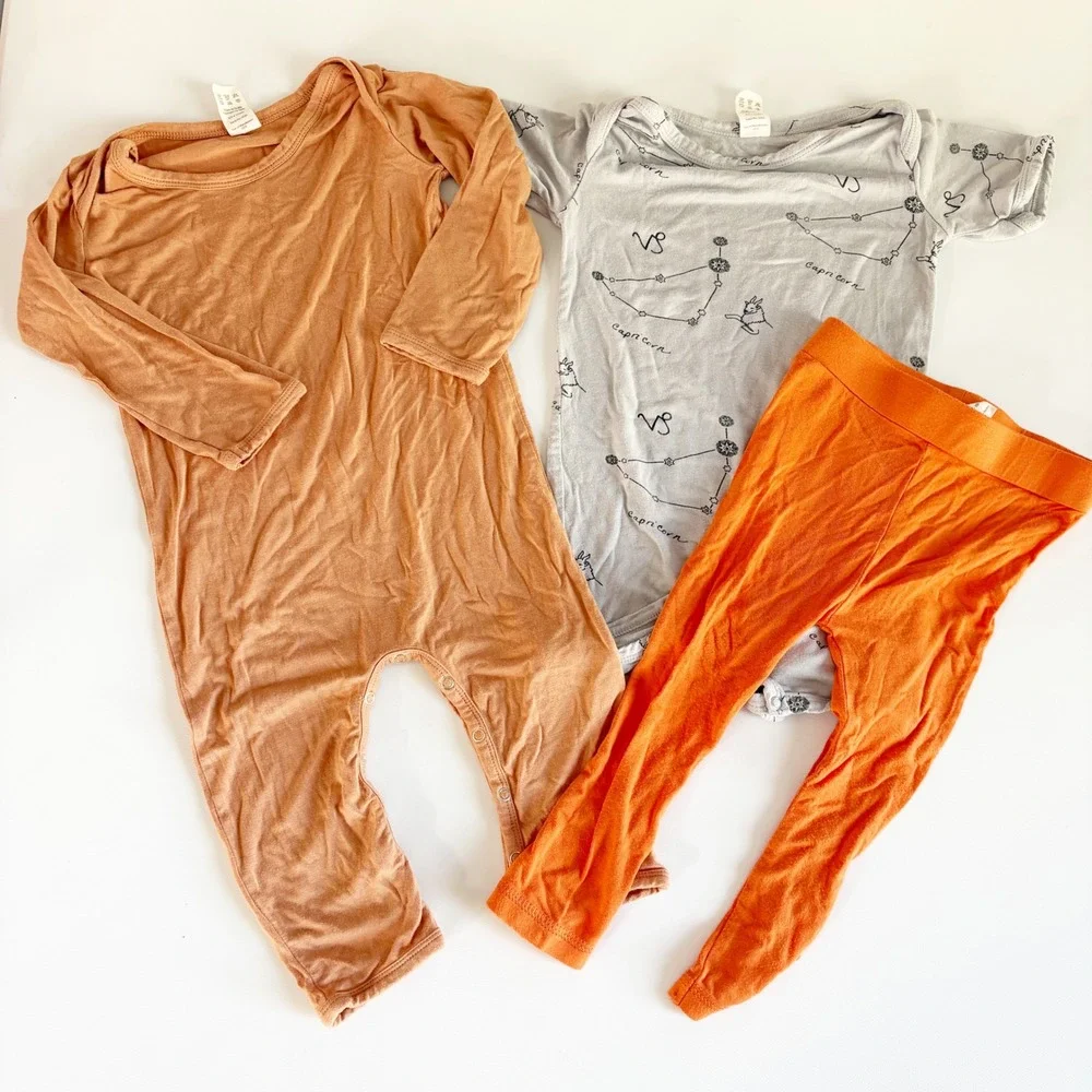 Kate Quinn‎ Baby Bundle Bamboo Capricorn Romper Bodysuit Pants Set Size 18-24M
